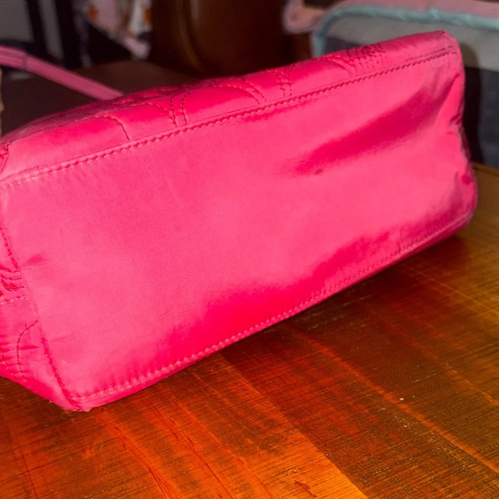 Coach Y2K Fuchsia Quilted Nylon Monogram Tote Bag - Picture 15 of 15